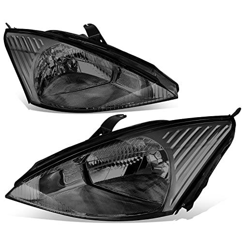 【並行輸入品】【ハロゲンモデル】ファクトリースタイル ヘッドライトアセンブリ フォードフォーカス 03 04対応 運転席側 助手席側 スモークレ_1
