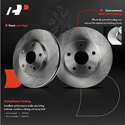 A Premium 10.83インチ (275mm) フロントベント付きディスクブレーキローター トヨタとレクサスモデルに対応   並行輸入品の画像