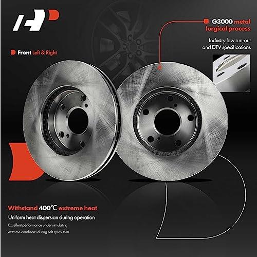 A Premium 10.83インチ (275mm) フロントベント付きディスクブレーキローター トヨタとレクサスモデルに対応   並行輸入品の画像