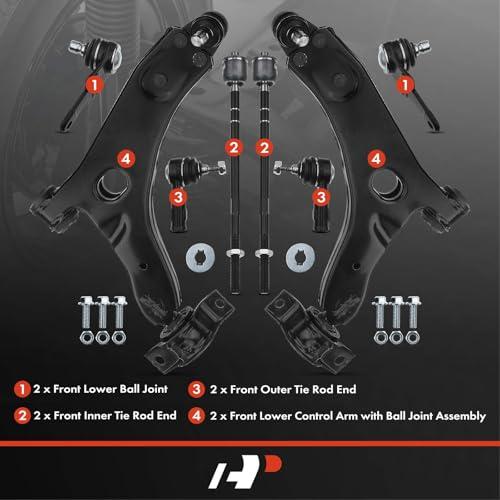 A Premium Set of 8, Front Lower Control Arm, Lower Ball Joint, I 並行輸入品の画像