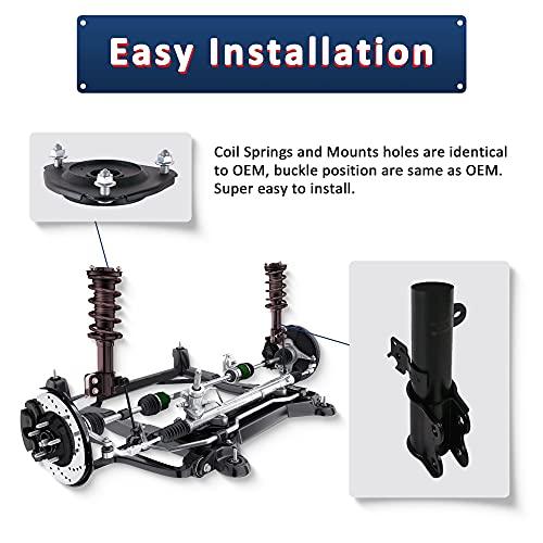 【並行輸入品】 MOSTPLUS Pair Front Complete Strut Assembly 172529 172528 Compatの画像