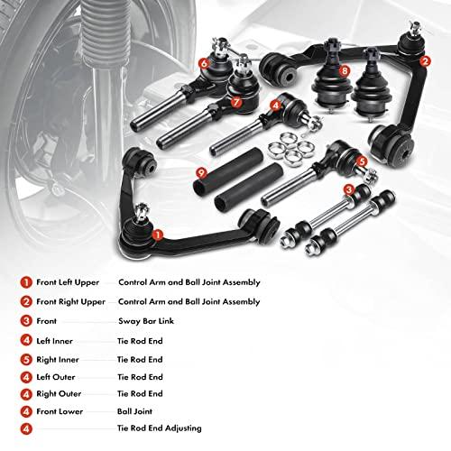 A Premium Set of 12, Front Upper Control Arm, Sway Bar Link, Low 並行輸入品の画像