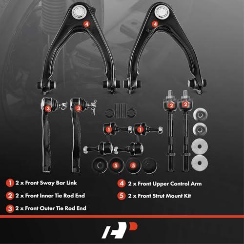 A Premium Set of 10, Front Upper Control Arm, Sway Bar Link, Inn 並行輸入品の画像