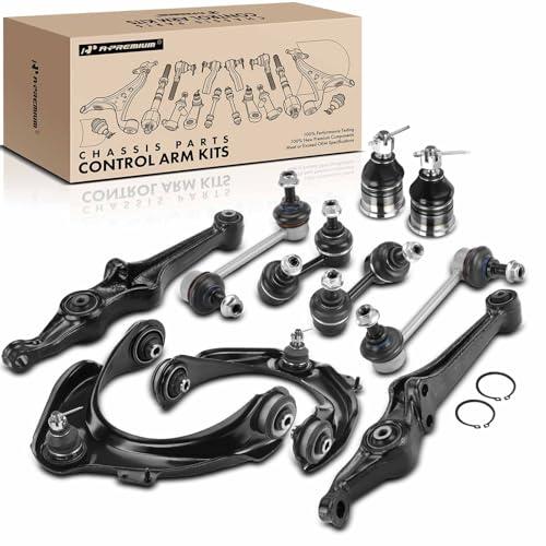A Premium Set of 10, Front Upper Lower Control Arm, Lower Ball J 並行輸入品の画像