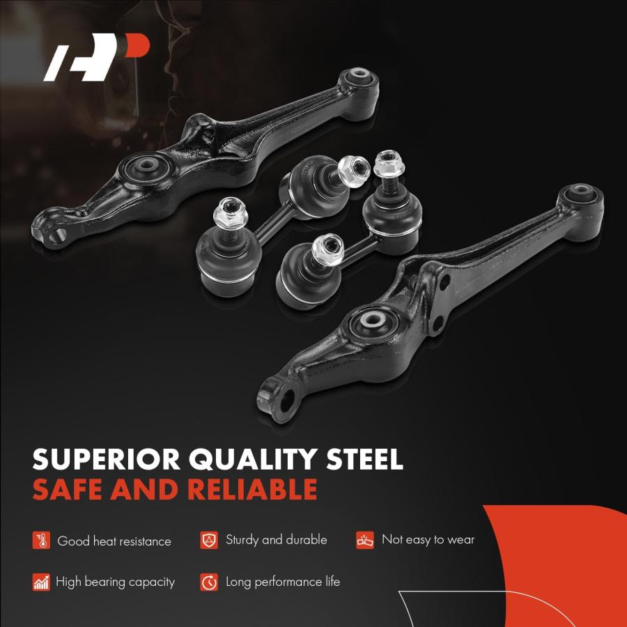 A Premium Set of 10, Front Upper Lower Control Arm, Lower Ball J 並行輸入品の画像