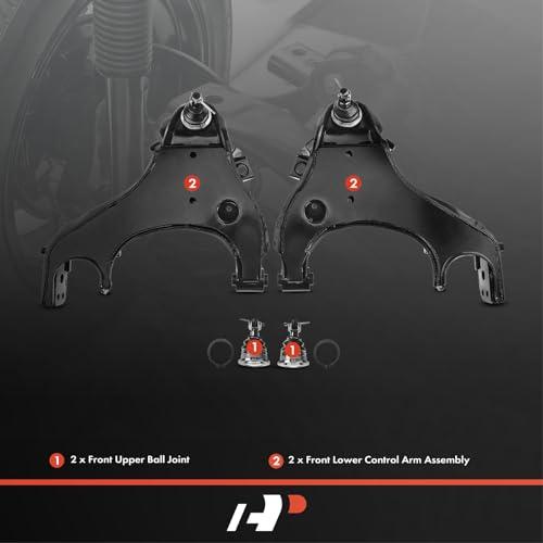 A Premium Set of 4, Front Lower Control Arm, Upper Ball Joint, C 並行輸入品の画像