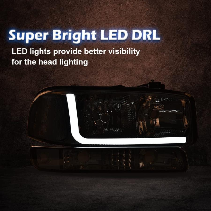 G PLUS LED DRLヘッドライト 1999 2007 GMC Sierra 1500/2001 2007 GMC Sier 並行輸入品の画像
