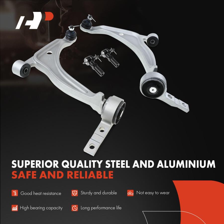A Premium Set of 4, Front Lower Control Arm, Outer Tie Rod End,  並行輸入品の画像