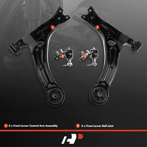A Premium Set of 4, Front Lower Control Arm, Lower Ball Joint, C 並行輸入品の画像