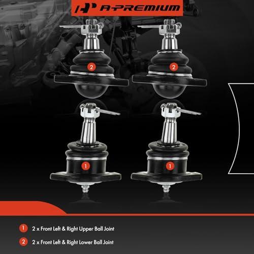 【並行輸入品】 A Premium Set of 4, Front Upper \u0026 Lower Ball Joints Kit, Compatiの画像
