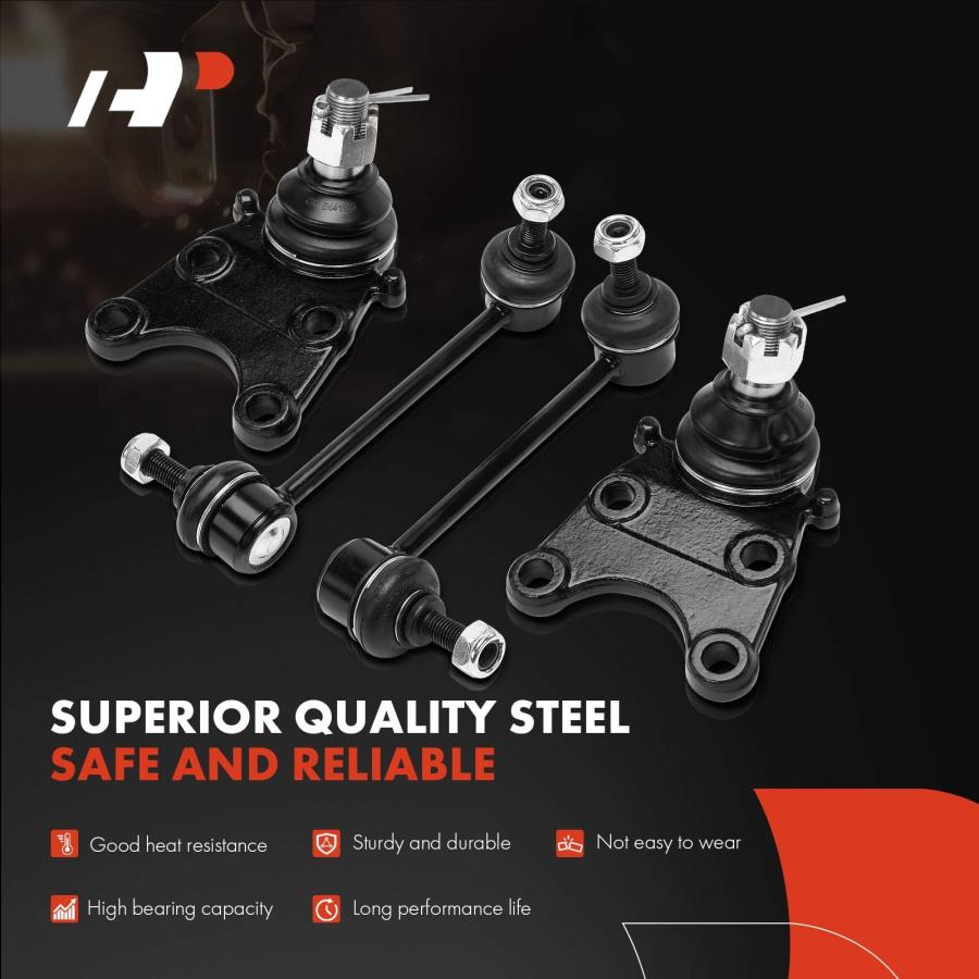 A Premium 6Pcs Front Suspension Kit, Sway Bar Link Upper Lower B 並行輸入品の画像