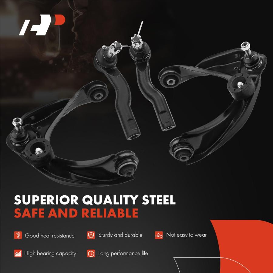 A Premium Set of 8, Front Lower Rearward & Upper Control Arm, Sw 並行輸入品の画像