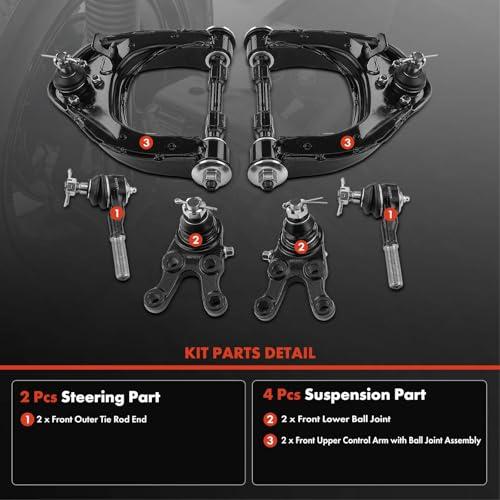 並行輸入品】 SCITOO 8pcs Front Suspension Kit Lower Control