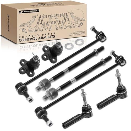 A Premium フロントスウェイバーリンクタイロッドエンド ロワーボールジョイント 8個 シボレー トラバース 2009 20 並行輸入品_1