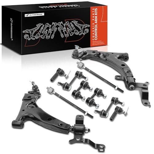 A Premium Set of 10, Front Lower Control Arm, Inner Outer Tie Ro 並行輸入品の画像