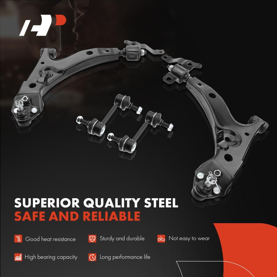 A Premium Set of 10, Front Lower Control Arm, Inner Outer Tie Ro 並行輸入品の画像