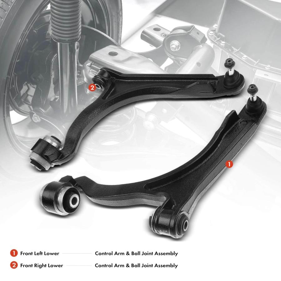 A Premium 2 x Front Lower Control Arm, with Ball Joint & Bushing 並行輸入品の画像
