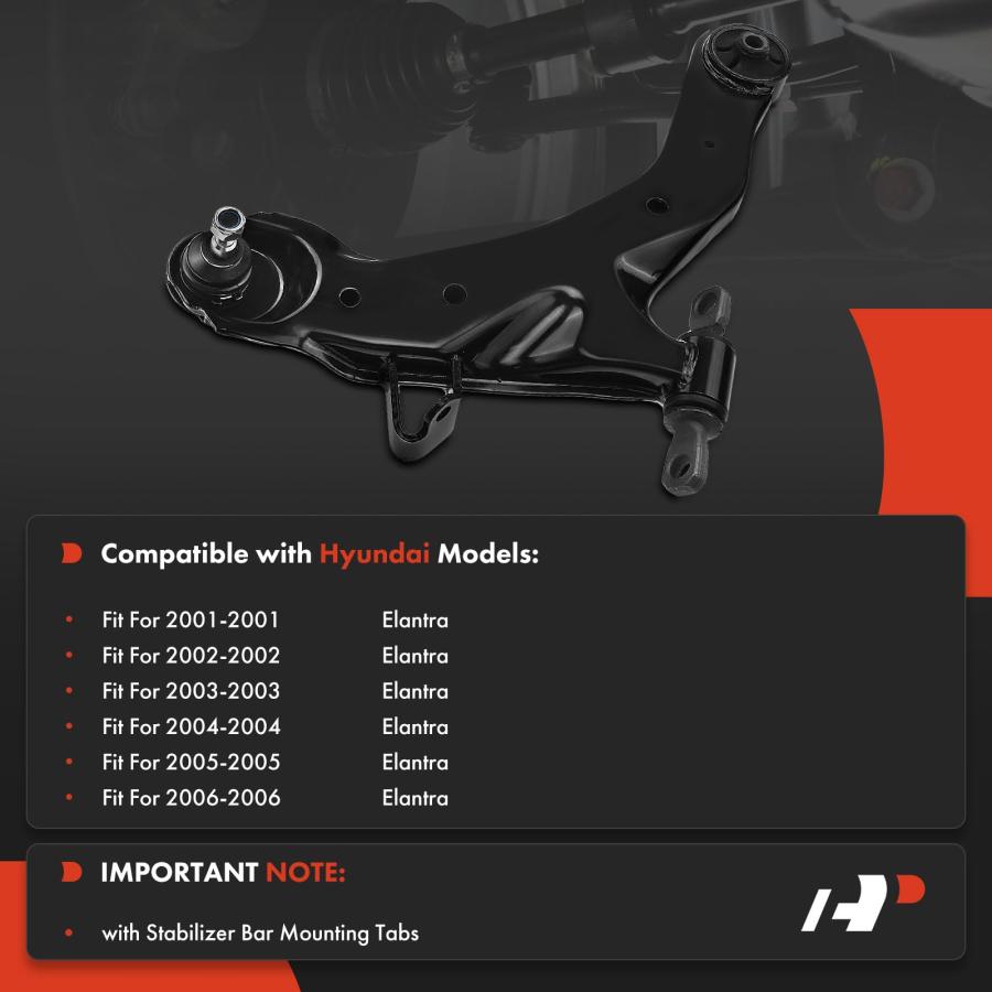 A Premium Front Left Lower Control Arm, with Ball Joint & Bushin 並行輸入品の画像