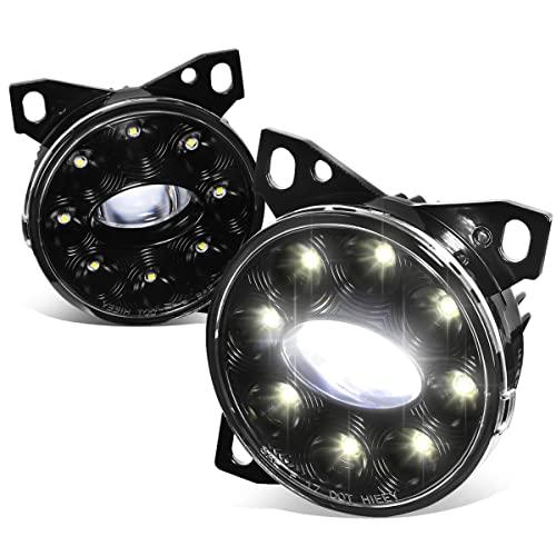 【並行輸入品】Auto Dynasty フルLEDプロジェクター フロントバンパー ドライビングフォグライトランプ LED DRLリング付き K_1