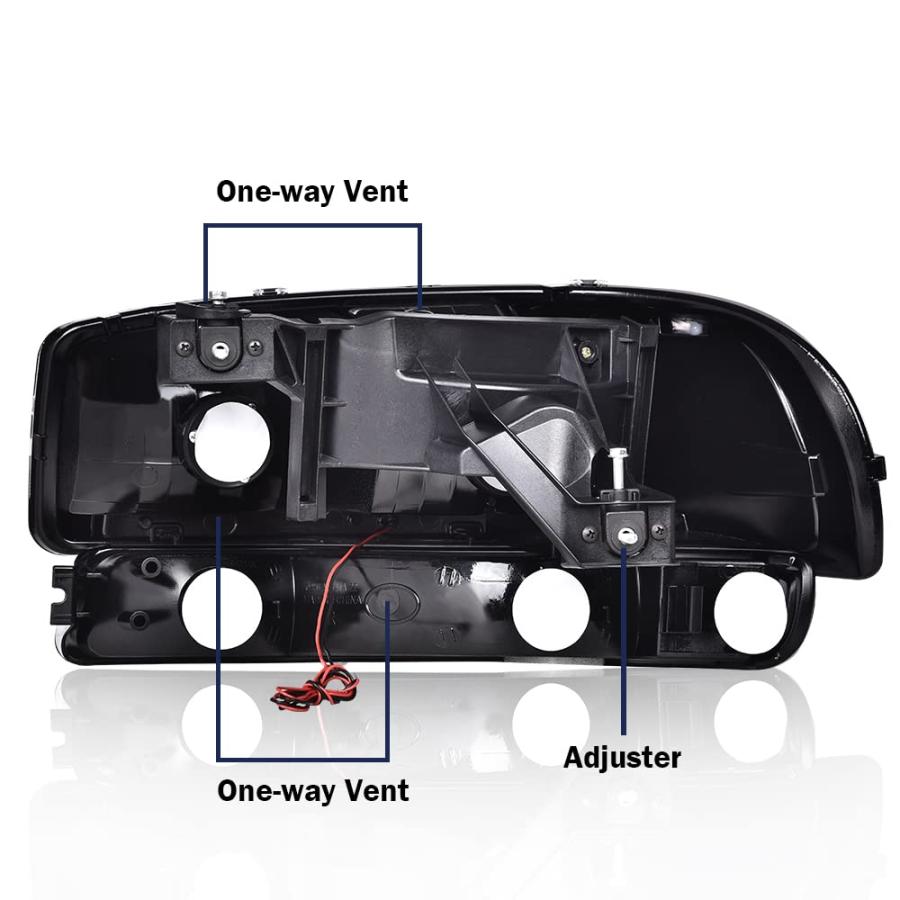 CHEDA LED DRL Headlights Compatible with 1999 2000 2001 2002 200 並行輸入品の画像