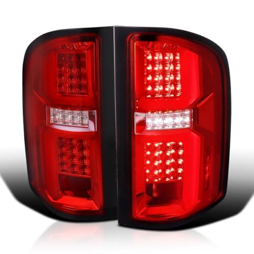 【並行輸入品】SPEC D TUNING レッドレンズ LEDテールライト レッドLEDバー付き 2007 2013 シボレー シルバラード 1_1