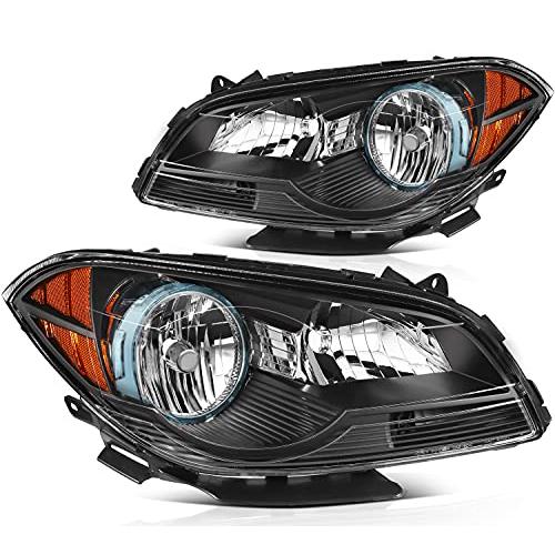 ECCPP Headlight Assembly Pair For Chevy For Malibu 2008 2012 Bla 並行輸入品の画像