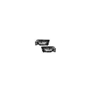 Silscvtt フォグライトアセンブリ 交換用 2個 フロントバンパーベゼルワイヤ スイッチバルブ スモークレンズ 左+右側 ( 並行輸入品_2