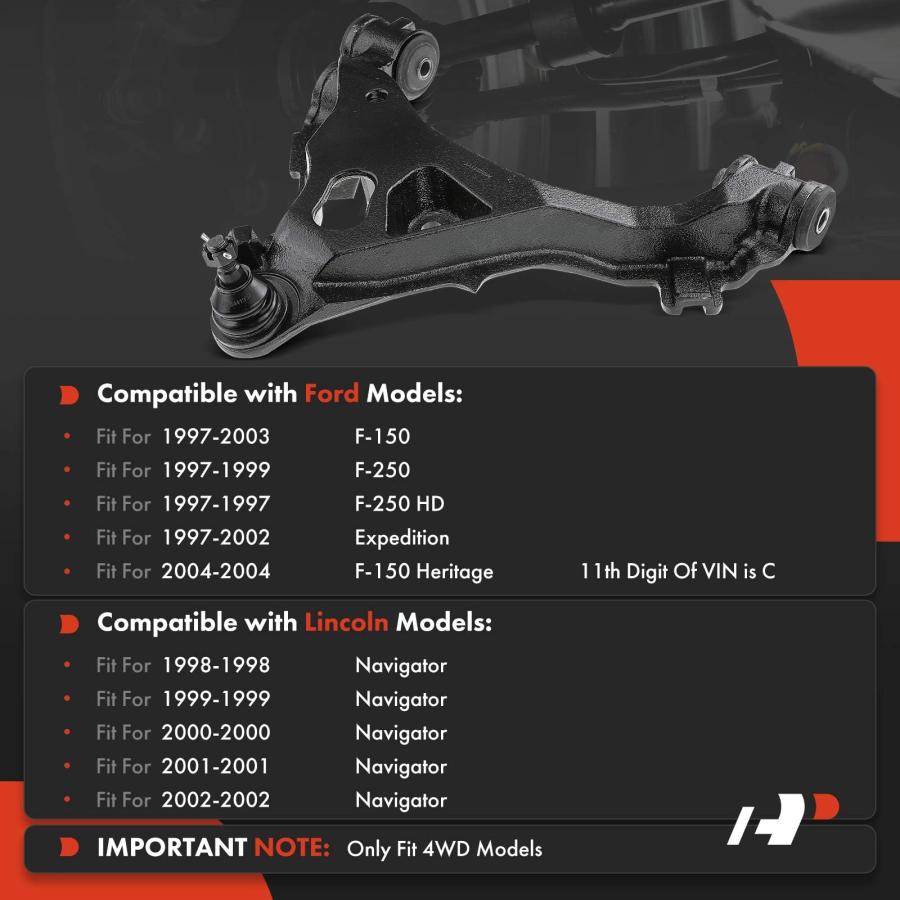 A Premium Front Left Lower Control Arm, with Ball Joint & Bushin 並行輸入品の画像