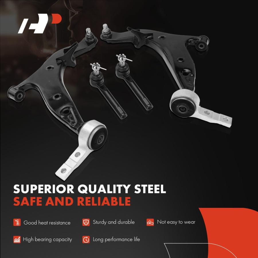 A Premium Set of 10, Lower Control Arm, Inner Outer Tie Rod End, 並行輸入品の画像
