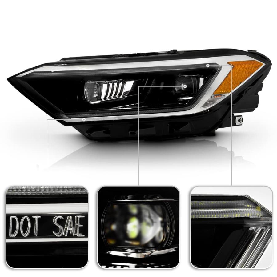 ACANII   フォルクスワーゲンジェッタ用 [ファクトリーLEDプロジェクターモデル] 2019 2021 LED DRL ヘ 並行輸入品の画像