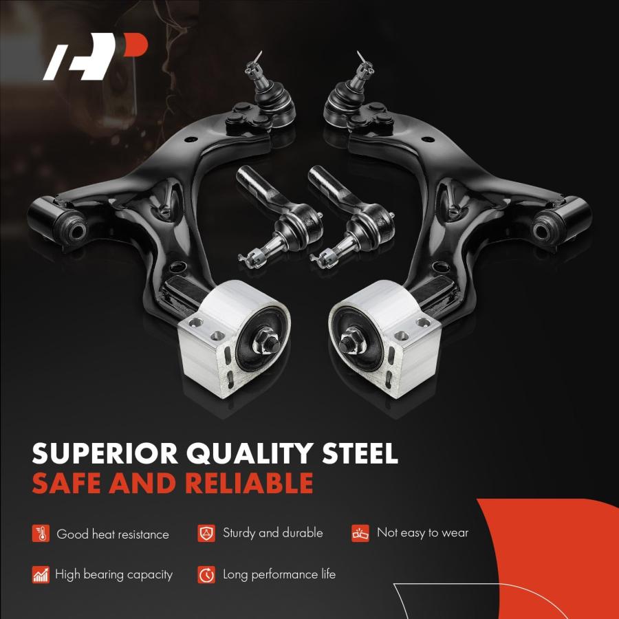 A Premium Set of 8, Lower Control Arm, Sway Bar Link, Inner Oute 並行輸入品の画像