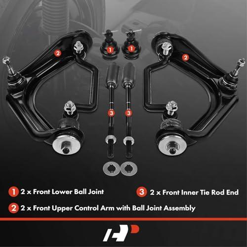 A Premium Set of 6, Front Upper Control Arm, Lower Ball Joint, I 並行輸入品の画像