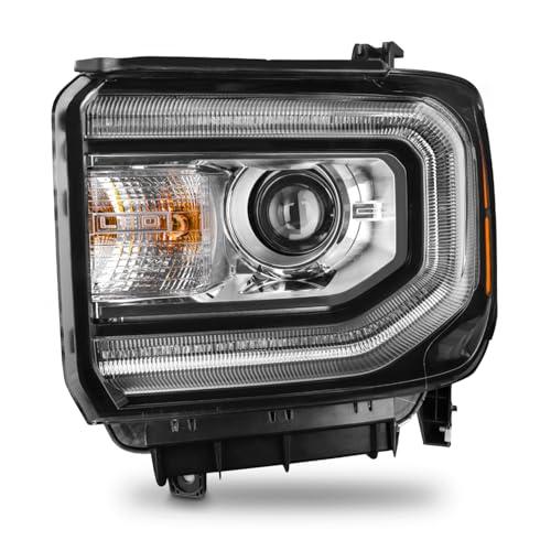 【並行輸入品】AKKON   2016 2019 GMC Sierra [HID/キセノンモデル] LED DRLプロジェクターヘッドライトランの画像