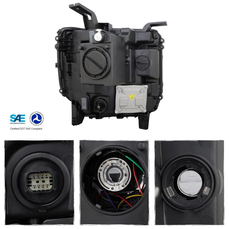【並行輸入品】AKKON   2016 2019 GMC Sierra [HID/キセノンモデル] LED DRLプロジェクターヘッドライトランの画像