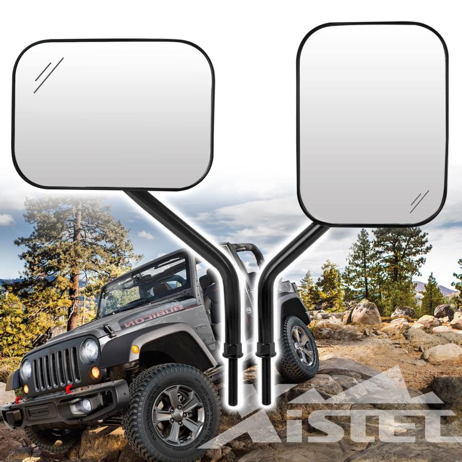 ジープ 新型 ラングラー JL 専用 外装 クロームメッキ ドアミラー Xislet ドアオフミラー 交換用 ジープラングラーJK CJ YJ JL & 無制限