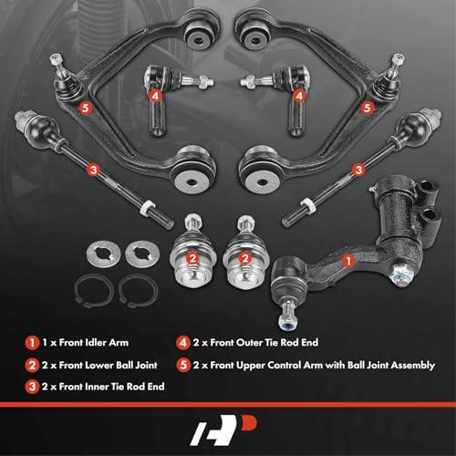 A Premium Set of 9, Front Upper Control Arm, Lower Ball Joint, I 並行輸入品の画像