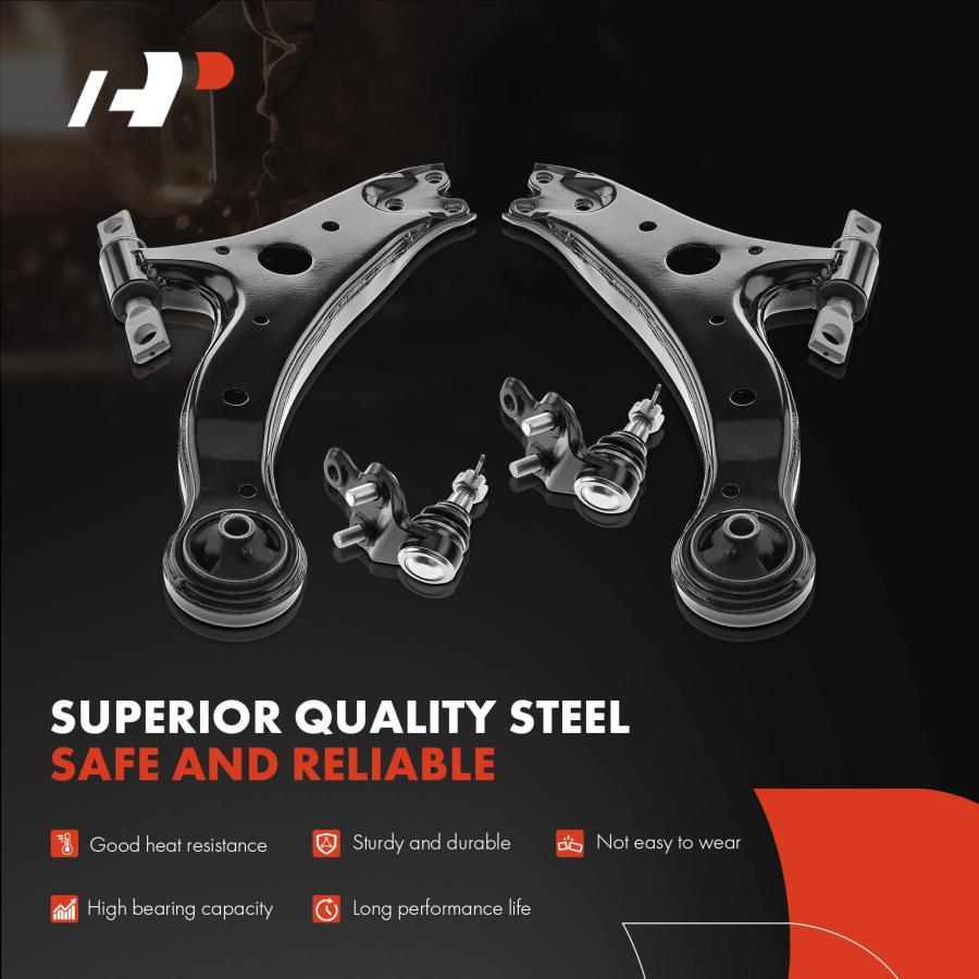 A Premium Set of 6, Front Lower Control Arm, Sway Bar Link, Lowe 並行輸入品の画像