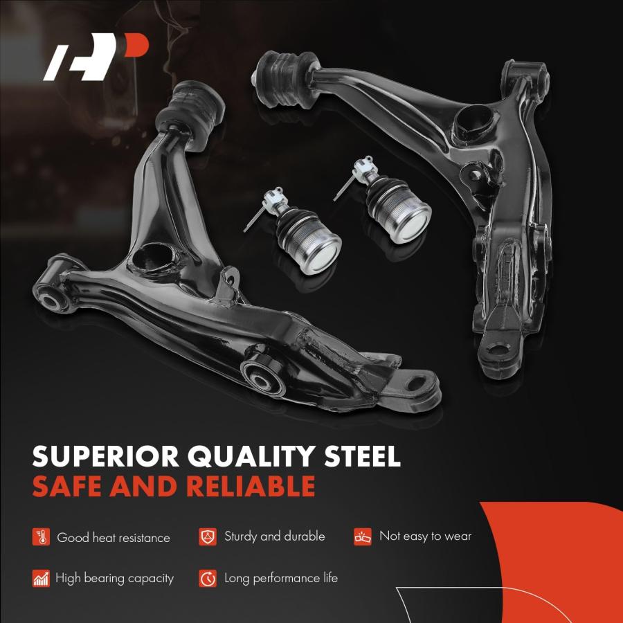 A Premium Set of 14, Front Upper Lower Control Arm, Lower Ball J 並行輸入品の画像
