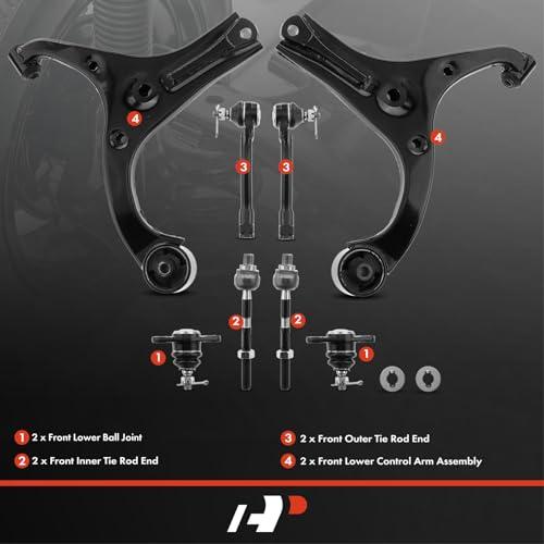 A Premium Set of 8, Front Lower Control Arm, Lower Ball Joint, I 並行輸入品の画像