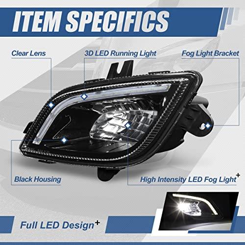 【並行輸入品】[フルLED] 3D LED DRL フロントバンパー ドライビングフォグライトランプ Freightliner Cascadia_4