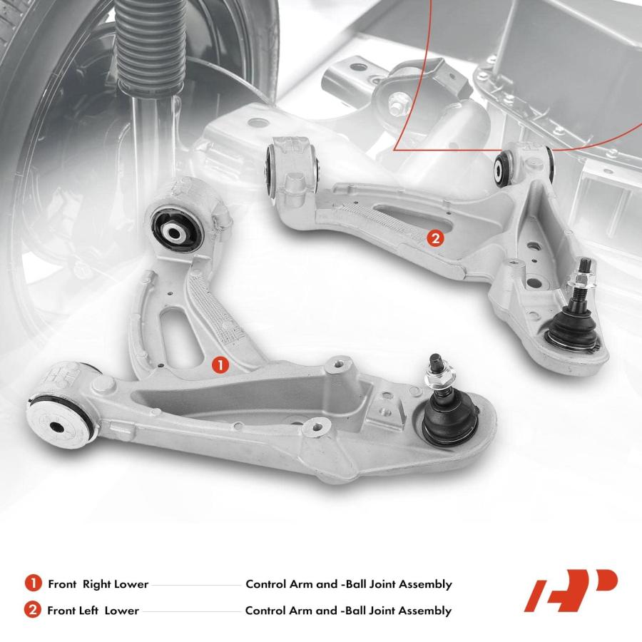 A Premium 2 x Front Lower Control Arm, with Ball Joint & Bushing 並行輸入品の画像