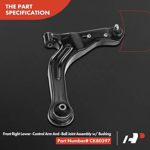 A Premium Set of 6, Front Lower Control Arm, Inner & Outer Tie R 並行輸入品の画像