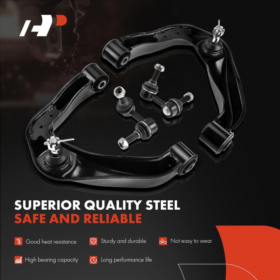 A Premium Set of 6, Front Upper & Lower Control Arm, Sway Bar Li 並行輸入品の画像