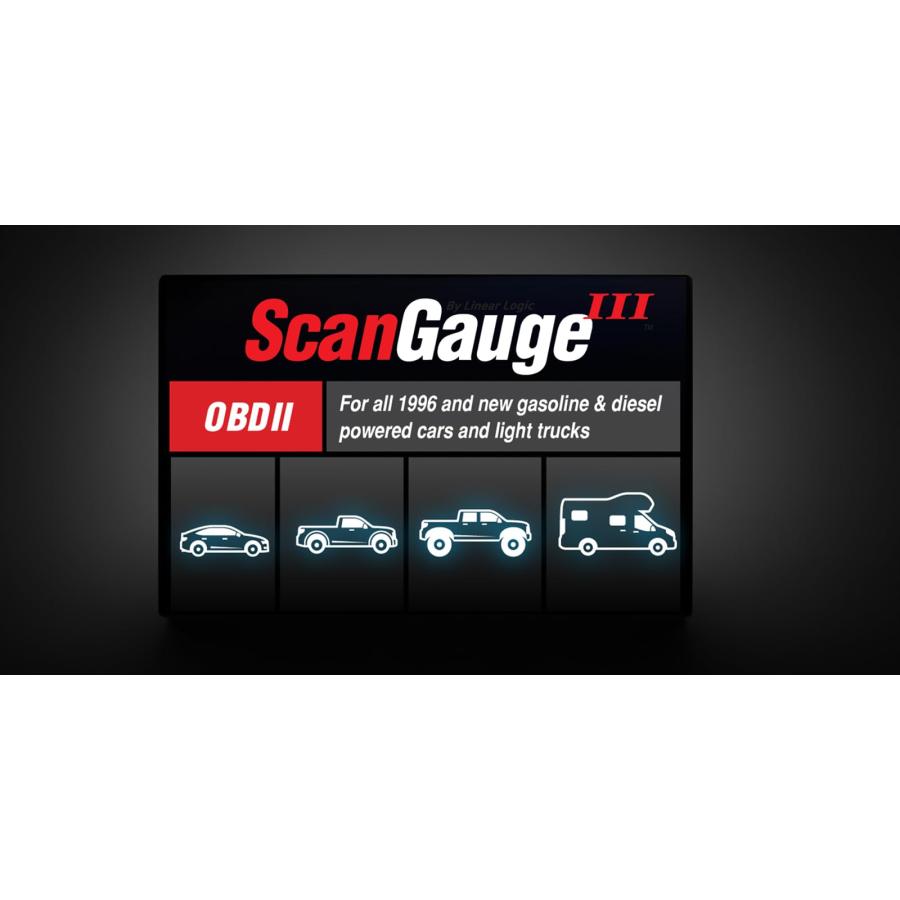 ScanGauge 3 All New Touch Screen OBD2 Code Reader, Digital Gauge 並行輸入品｜wid-grab｜04