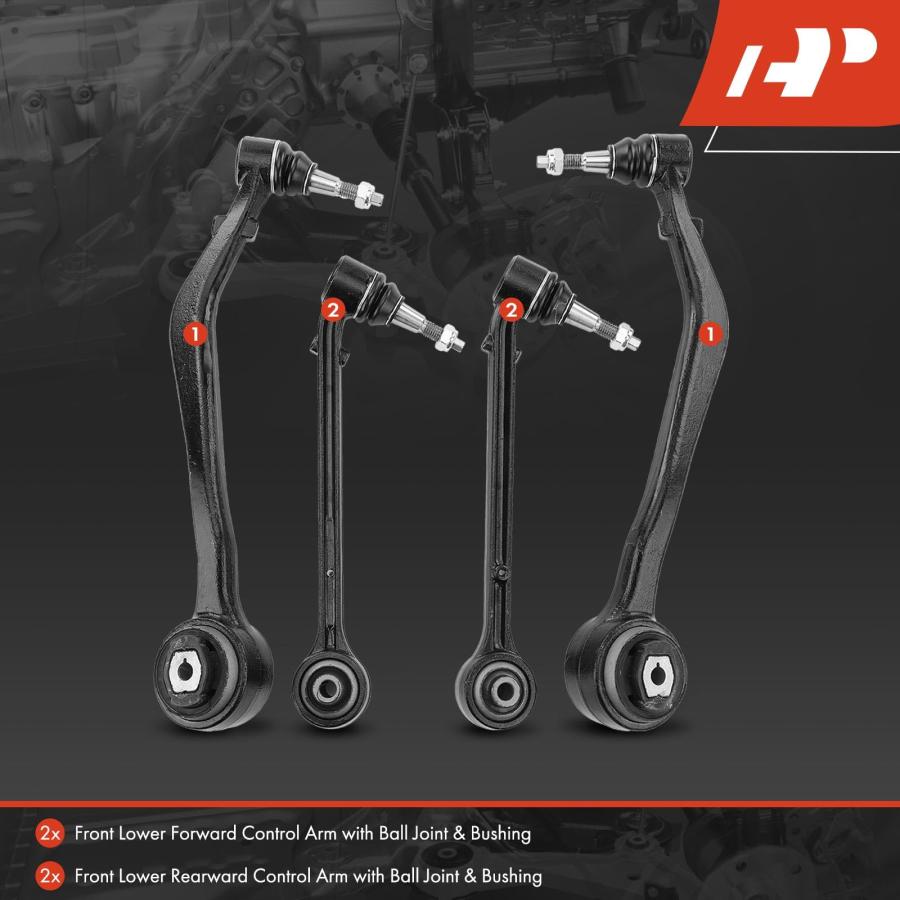 A Premium Set of 4, Front Forward & Rearward Lower Control Arm K 並行輸入品の画像