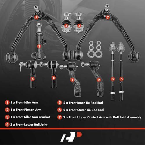 A Premium Set of 11, Front Upper Control Arm, Lower Ball Joint,  並行輸入品の画像