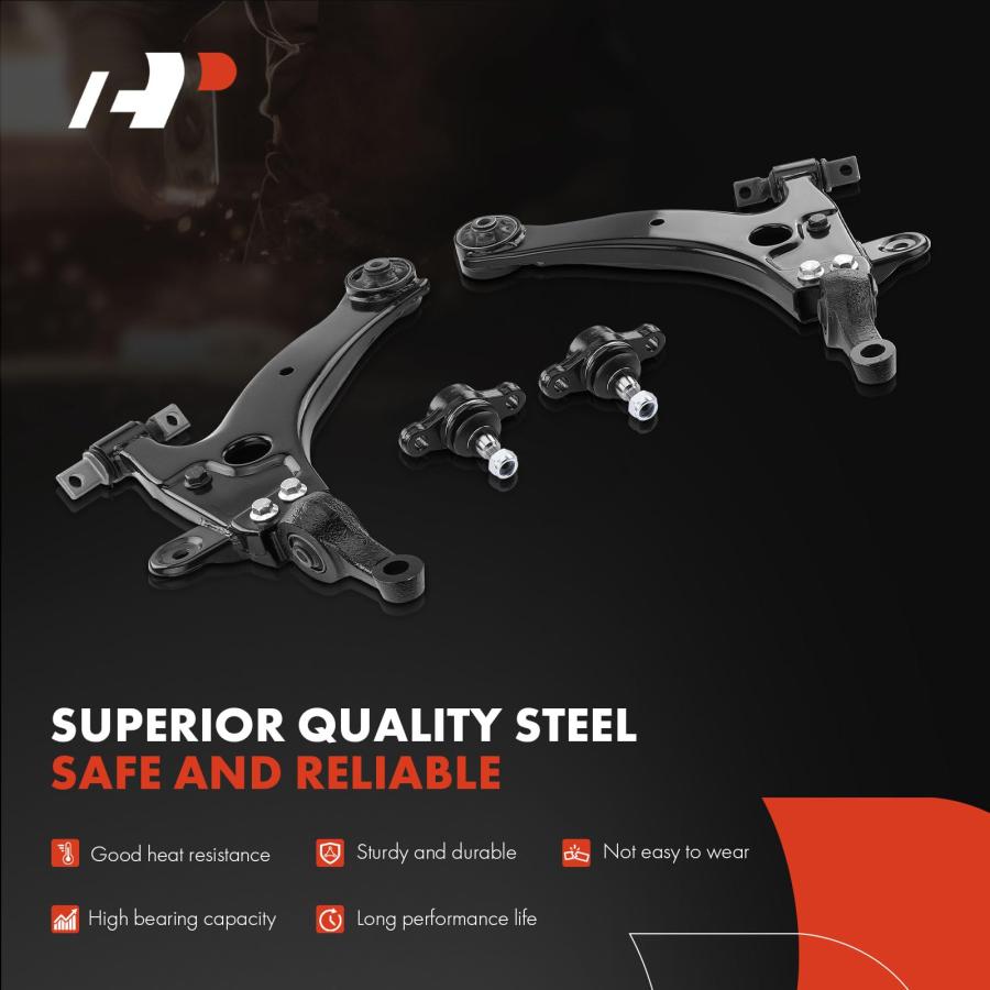 A Premium Set of 8, Front Upper & Lower Control Arm, Sway Bar Li 並行輸入品の画像