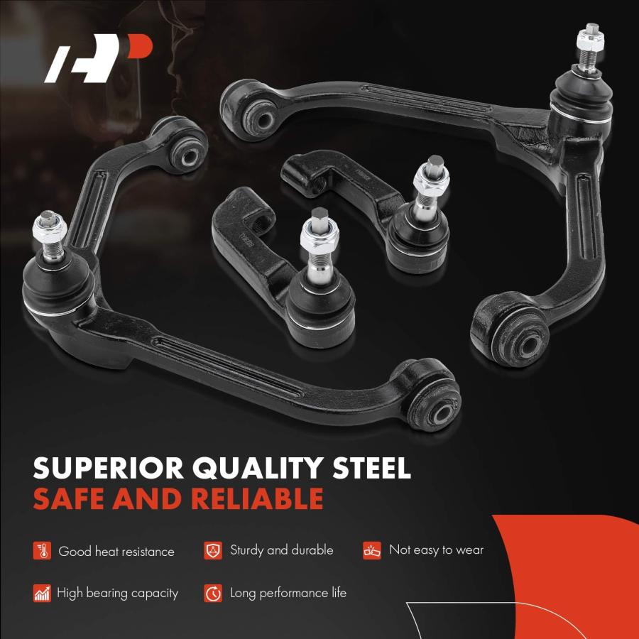 A Premium Set of 6, Front Upper Control Arm, Inner Outer Tie Rod 並行輸入品の画像