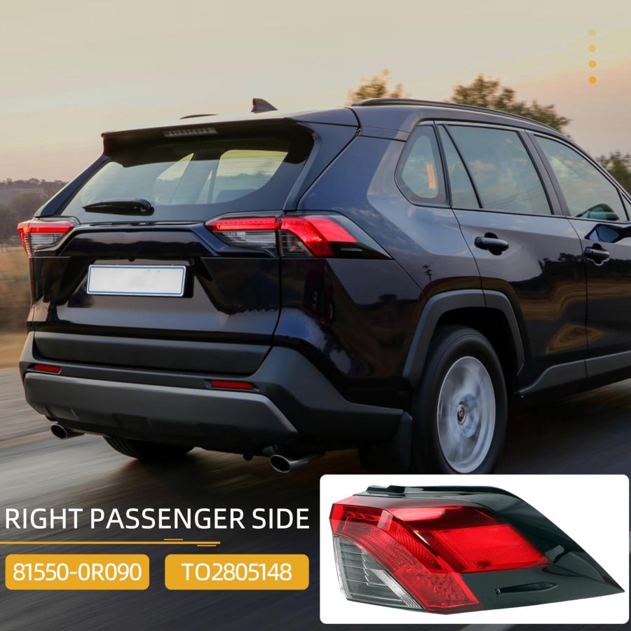 【並行輸入品】リアLEDテールライトアセンブリ、右助手席側アウターブレーキテールランプ、トヨタRAV4 2019 2020 2021 交換用#_6