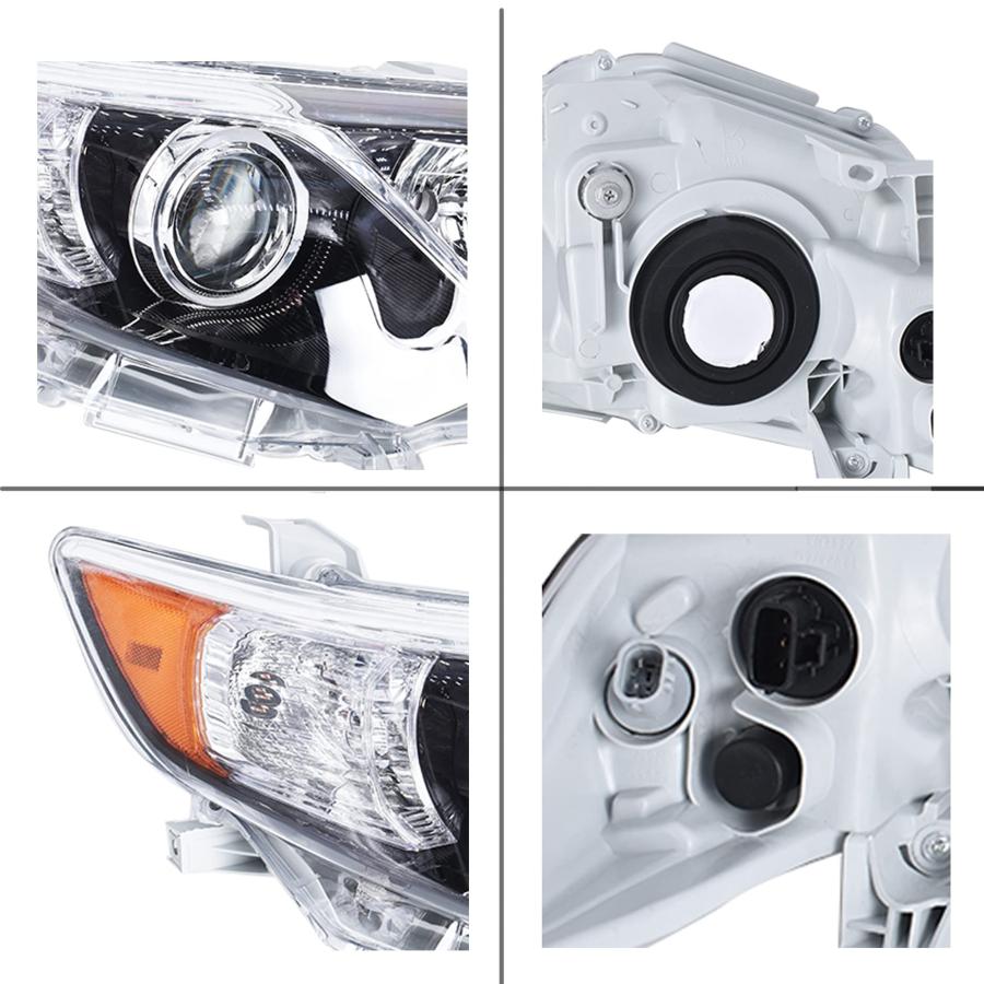 GENRICS ヘッドライトアセンブリ ペア 交換用 2012 2014 トヨタ カムリ SE プロジェクター 左右 ヘッドライト 並行輸入品の画像